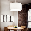 Luminaria colgante SET UP ajustable E27 IP20, blanco