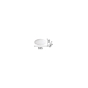 Ideal Lux Luminaria de techo LEVEL 585 IP20, blanco