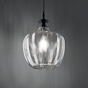 Ideal Lux pendant luminaire LORD adjustable E27 IP20, smoky colour