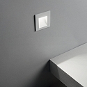 Ideal Lux Luminaria de pared empotrable BIT FI 350MA abajo, asim�trico, conmutable IP65, blanco regulable