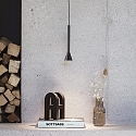 Luminaria colgante DIESIS de 1 llama, ajustable IP20, negro