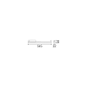 Ideal Lux 3-phase luminaire DISPLAY WIDE 565 IP20, white