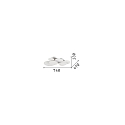 Ideal Lux Luminaria de techo CLOUD 74 IP20, blanco