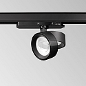 3-phase spot POV TRACK LED round, with adapter LED IP20, black