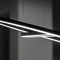 pendant luminaire ORACLE SLIM SP LED round, DALI controllable IP20, black dimmable