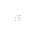 Ideal Lux ceiling luminaire FLY PL LED LED IP40, powder coated, black