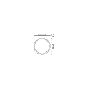 Ideal Lux ceiling luminaire FLY SLIM PL LED LED IP40, powder coated, white