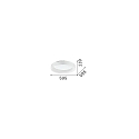 Ideal Lux ceiling luminaire ZIGGY PL D60 LED LED IP20, black