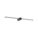 Luminaria de pared FILO IP44, negro 