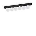 ceiling luminaire PING PONG IP20, black 