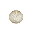 pendant luminaire NET 2 E27 IP20, gold dimmable