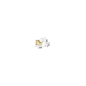 Ideal Lux wall luminaire PENTA G9 IP20, gold dimmable