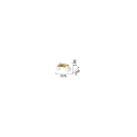 Ideal Lux ceiling luminaire PENTA 2 flames G9 IP20, gold dimmable
