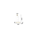 Ideal Lux pendant luminaire CROWN 60 IP20, brass 