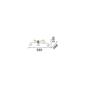 Ideal Lux ceiling luminaire HERMES 5 flames G9 IP20, white dimmable