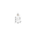 Luminaria colgante EQUINOXE G4 IP20, cromo 