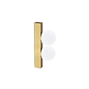Luminaria de pared PING PONG IP20, lat�n cepillado 