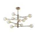 pendant luminaire EQUINOXE 12 flames G4 IP20, amber 