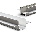 Accessory for recessed profile WING20 - Installation channel, anodized aluminium, length 200cm, for 12.5mm plasterboards