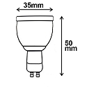 ISOLED L�mpara de reflectores GU10 GU10 4,5W 300lm 2700K 38� CRI >80 