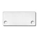 Accessory for SURF24 / DIVE24 FLAT with COVER10 - aluminium endcap EC43 (2 pc.), incl. screws, white RAL 9010
