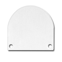 Accessory for SURF24 / DIVE24 FLAT with COVER13 - aluminium endcap EC46 (2 pc.), incl. screws, white RAL 9010