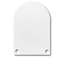 Accessory for SURF24 / DIVE24 with COVER13 - aluminium endcap EC50 (2 pc.), incl. screws, white RAL 9010