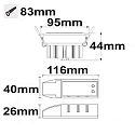 ISOLED Luminaria empotrable SUNSET giratorio, Dim-To-Warm IP40, blanco regulable 9W 530lm 2000-2800K 45° 45° CRI >88