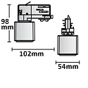 ISOLED Adaptador de toma de corriente trif�sica CLASSIC + S1, blanco