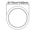 ISOLED LED downlight Flex 15W, IP52, UGR<19, suitable for offices, DA 5-16cm, not dimmable, white, 15W 4000K 1300lm 120�