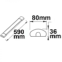 ISOLED Luminaria de superficie IP42, blanco 