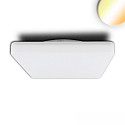 Outdoor LED ceiling / wall luminaire ColorSwitch, IP54, 32.8 x 32.8cm, 24W 3000K|4000K 2700lm 120°, white, with HF sensor