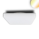 Outdoor LED ceiling / wall luminaire ColorSwitch, IP54, 32.8 x 32.8cm, 24W 3000K|4000K 2700lm 120°, white, without sensor