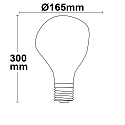 ISOLED Filamento de alumbrado decorativo VINTAGE LINE 165 claro E27 4W 150lm 2200K 360� CRI 95 regulable