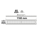 ISOLED Luminaria lineal Linear SK regulable IP65, blanco regulable 240W 31000lm 4000K 120� 120� CRI 80-89 116cm