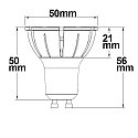 ISOLED L�mpara de reflectores GU10 regulable GU10 5,5W 460lm 4000K 36� CRI >98 regulable