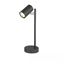 Luminaria de escritorio giratorio, giratorio, con interruptor GU10 IP20, negro 