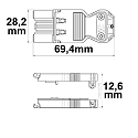 ISOLED Toma de conexión WIELAND FEMALE GST18I3S S1 ZR1 3 polos