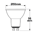 ISOLED Foco LED PAR16 3-STEP DIM 60° prismático PAR16 claro GU10 5,5W 460lm 3000K 60° CRI 90-100