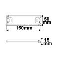 ISOLED Controlador de LED 24VDC, 0-30W, SELV plano, constante de voltaje, conmutable