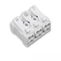 Clavija de conexi�n 2X3-POLE, 0.5-2.5MM�, MAX. 450V/16A doble, 2 polos