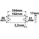 ISOLED Controlador de LED TRAFO 48V IP20 - 0-100W SELV plano, constante de voltaje, conmutable