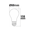 ISOLED Lámpara LED en forma de pera A60 CL - EFFICIENCY 215LM/W conmutable A60 claro E27 4W 108-840lm 3000K 360° CRI 90-100