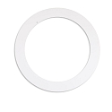 Adaptador INNER Ø 20.1CM / OUTER Ø 28.7CM redondo, con ballestas, perforado, blanco