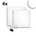 Panel de LED ECO BACKLIGHT LINE 625 juego de 6, regulable 36W 4350lm 4000K CRI 80-89