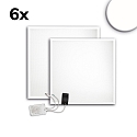 Panel de LED ECO BACKLIGHT LINE 625 juego de 6, regulable 36W 4350lm 4000K CRI 80-89