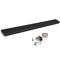ISOLED Luminaria colgante RASTER IP42, negro regulable
