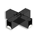 Conector en X en �ngulo LINKLINE50, negro