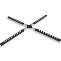 ISOLED Conector en X en �ngulo LINKLINE50, negro