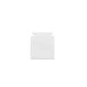 Tapa final TRACK48 FLAT H25 2 piezas, con tapa, blanco